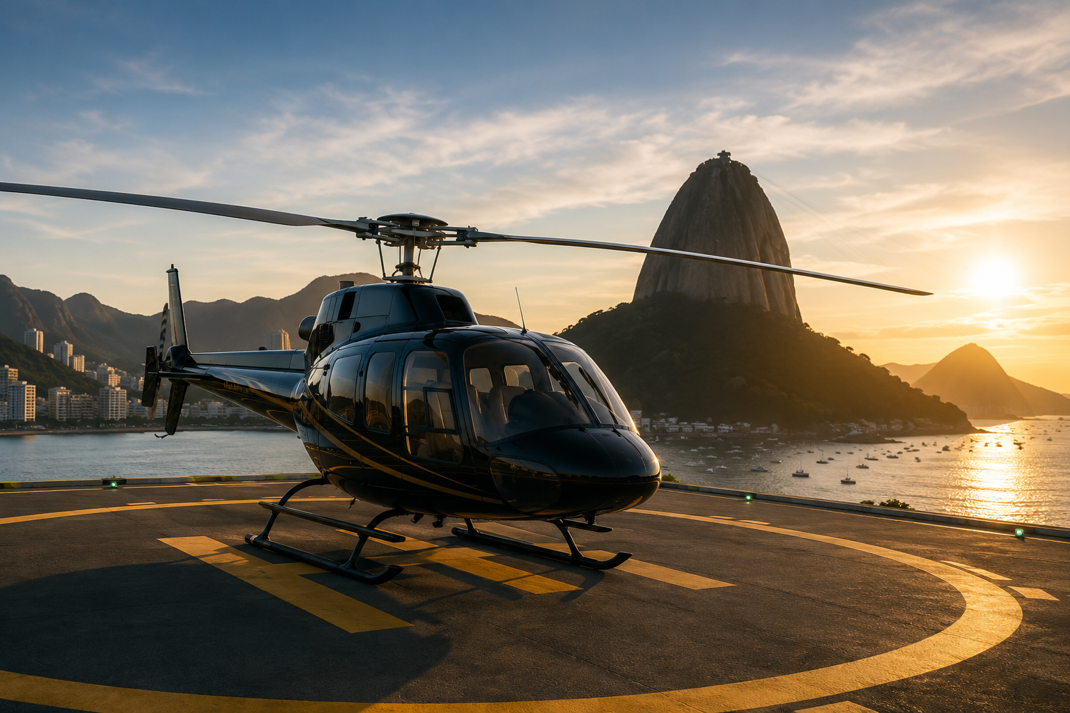Voo Panorâmico de Helicóptero: Cristo Redentor & Zona Sul